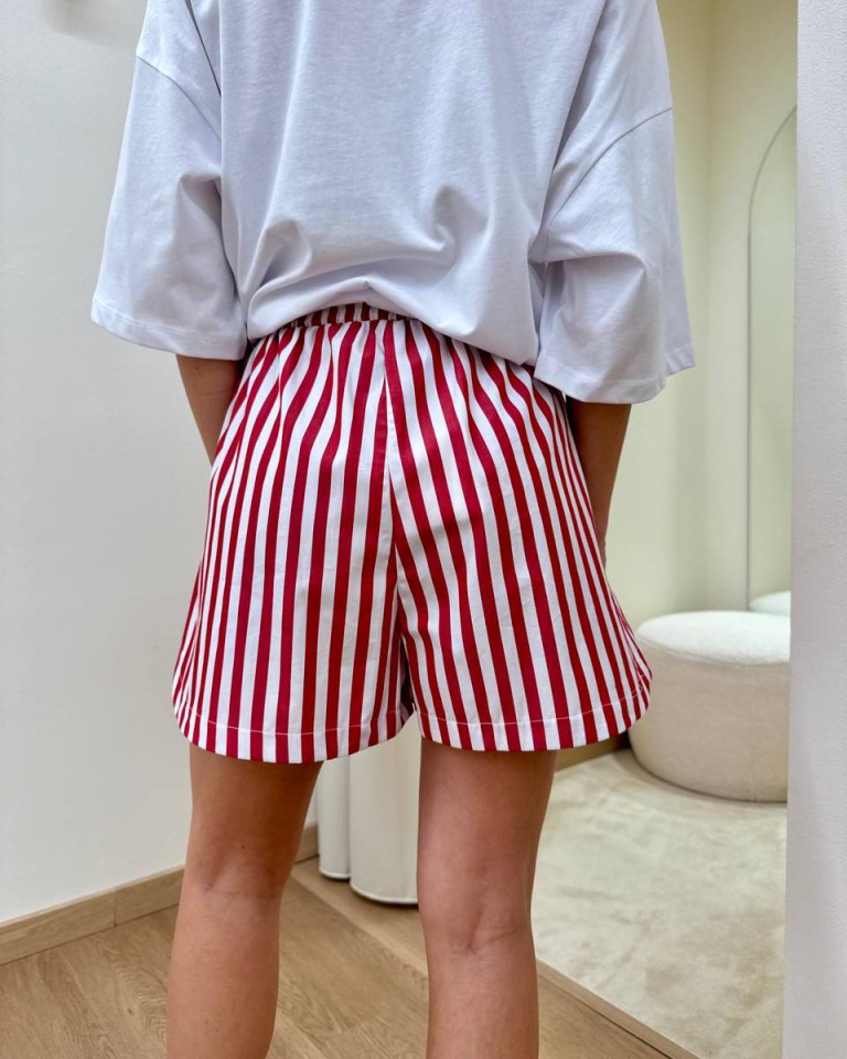 Completo t-shirt e shorts peperoncini rosso Tensione In Shop Online Completo t-shirt e shorts peperoncini rosso Tensione In