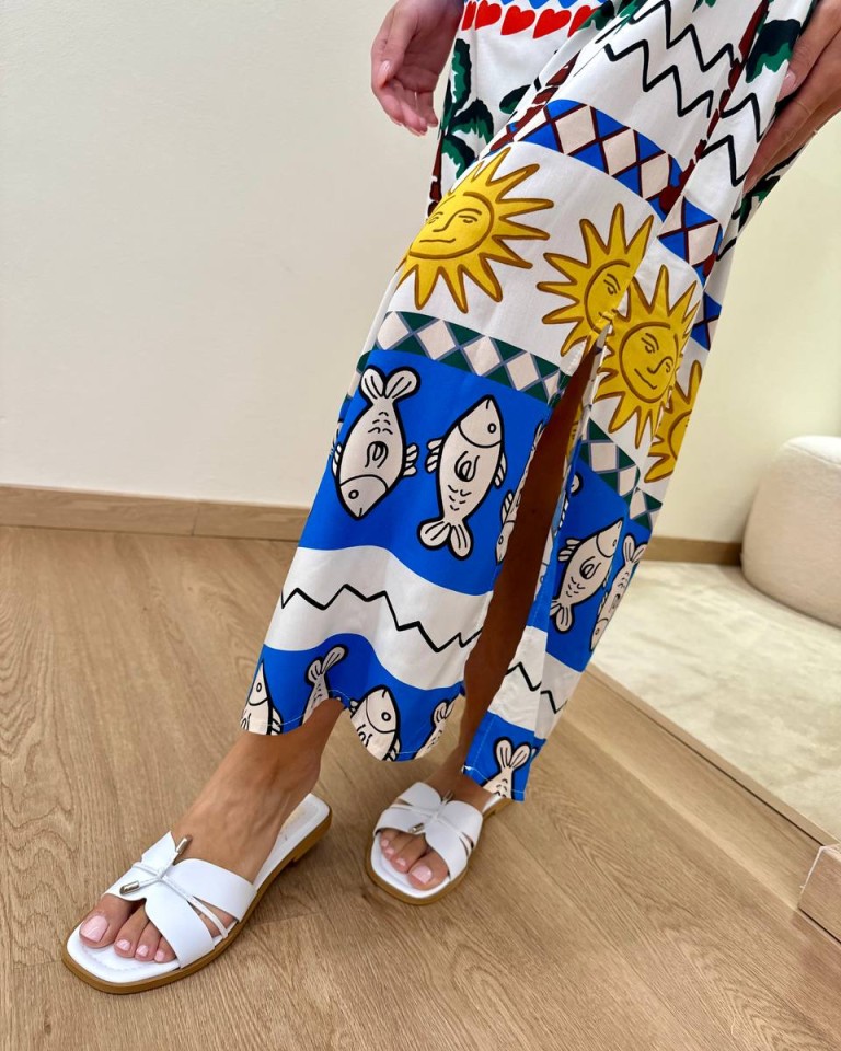 Gonna pareo stampa pesci multicolor Tensione In Shop Online Gonna pareo stampa pesci multicolor Tensione In