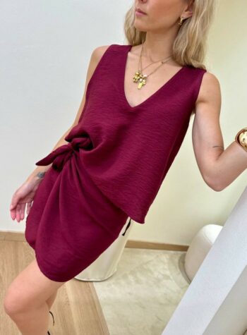 Shop Online Top svasato scollo a V india HaveOne