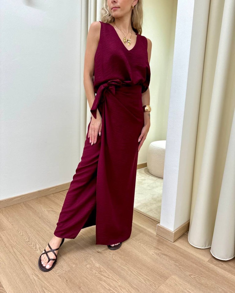 Top svasato scollo a V india HaveOne Shop Online Top svasato scollo a V india HaveOne