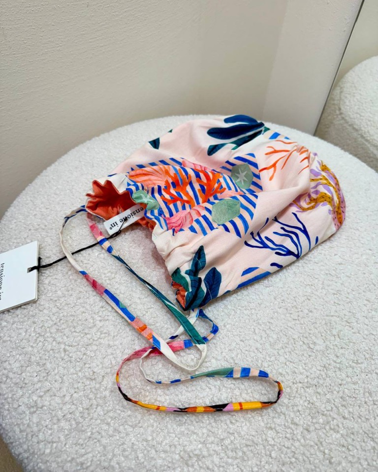 Borsa secchiello fantasia marina multicolor Tensione In Shop Online Borsa secchiello fantasia marina multicolor Tensione In