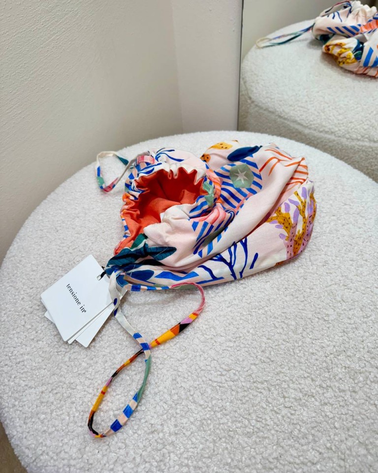 Borsa secchiello fantasia marina multicolor Tensione In Shop Online Borsa secchiello fantasia marina multicolor Tensione In