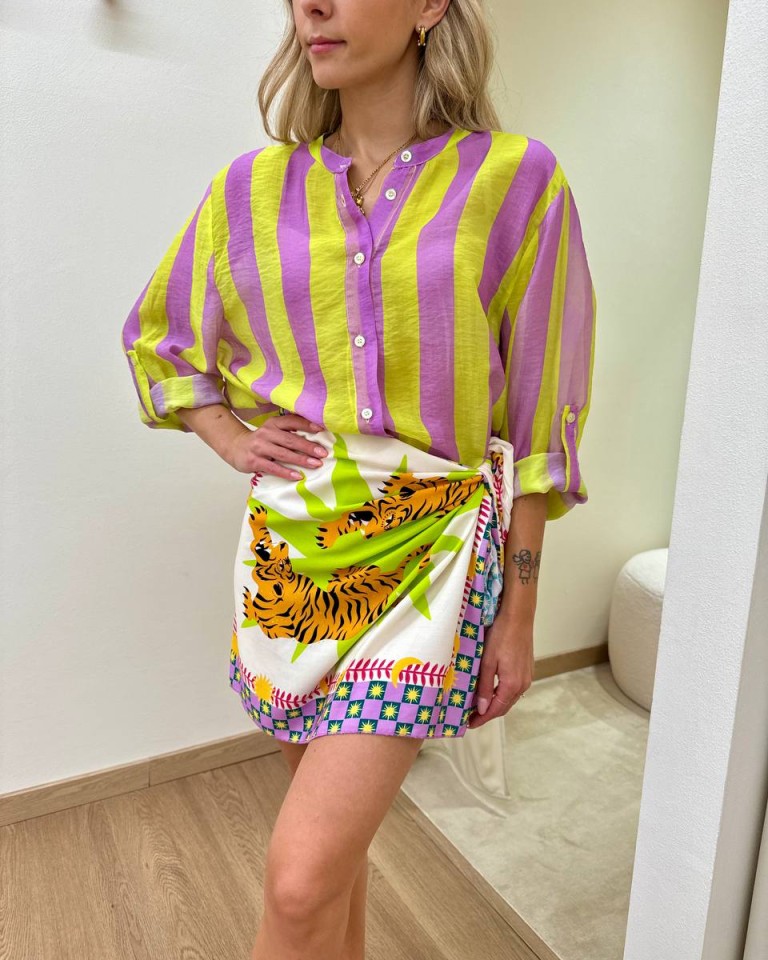 PRE ORDINE Gonna pareo stampa tigri verde lime HaveOne Shop Online PRE ORDINE Gonna pareo stampa tigri verde lime HaveOne