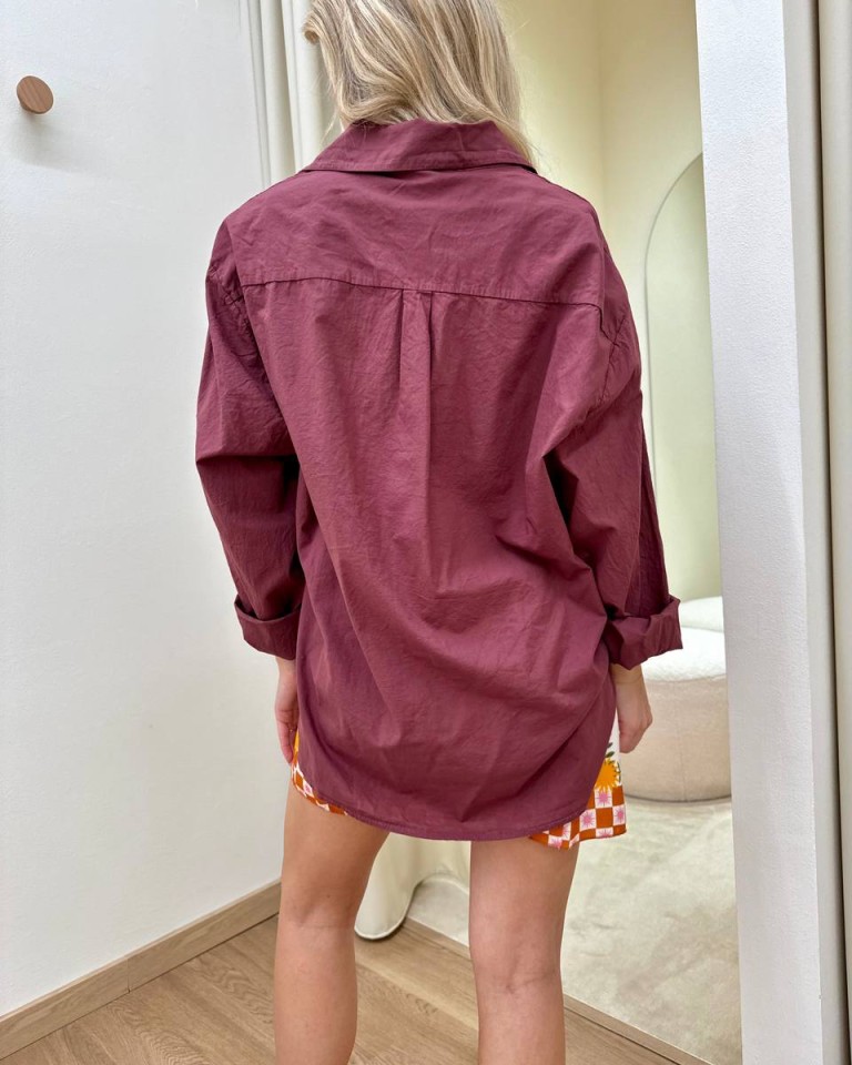 Camicia over in cotone leggero india HaveOne Shop Online Camicia over in cotone leggero india HaveOne