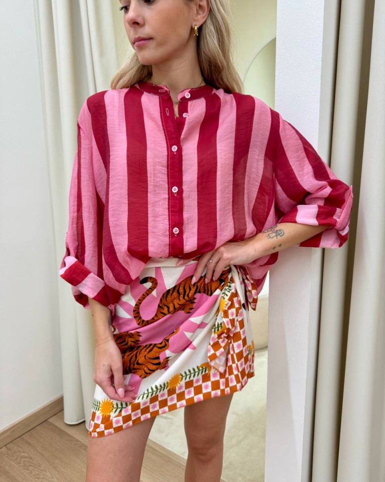 Gonna pareo stampa tigri fucsia HaveOne Shop Online Gonna pareo stampa tigri fucsia HaveOne