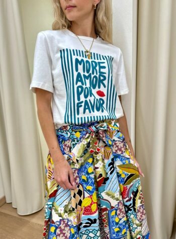 Shop Online T-shirt regular panna stampa "More Amor.." Souvenir