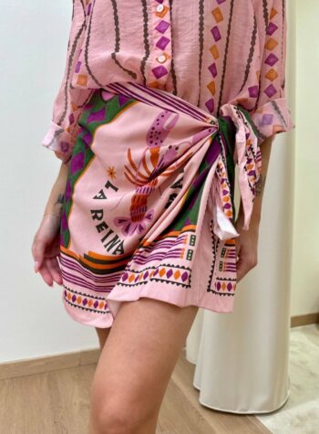 Shop Online Gonna pareo rosa e verde aragosta HaveOne