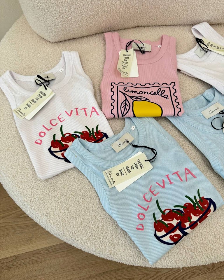 Canotta costine "dolcevita" azzurra Souvenir Shop Online Canotta costine "dolcevita" azzurra Souvenir