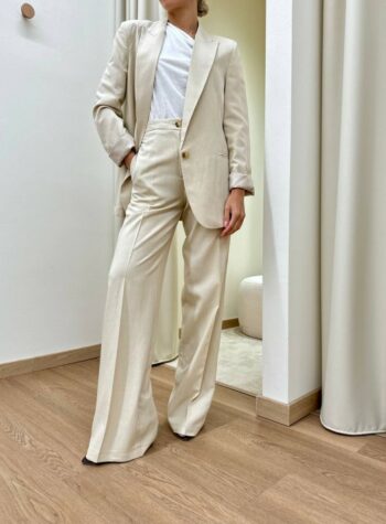 Shop Online Pantalone dritto beige Vicolo