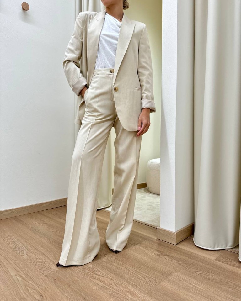 Pantalone dritto beige Vicolo Shop Online Pantalone dritto beige Vicolo