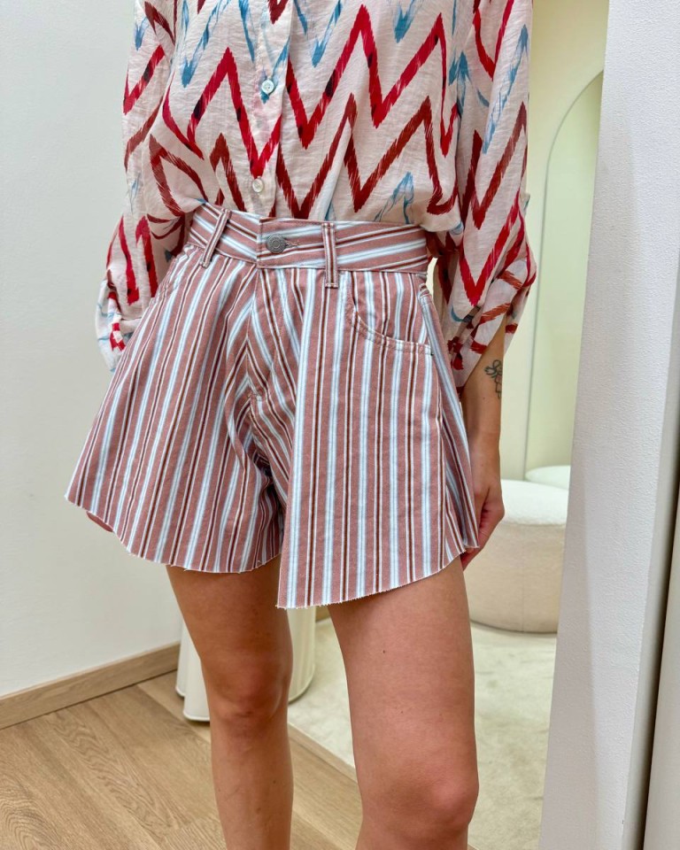 Short farfalla righe blush HaveOne Shop Online Short farfalla righe blush HaveOne