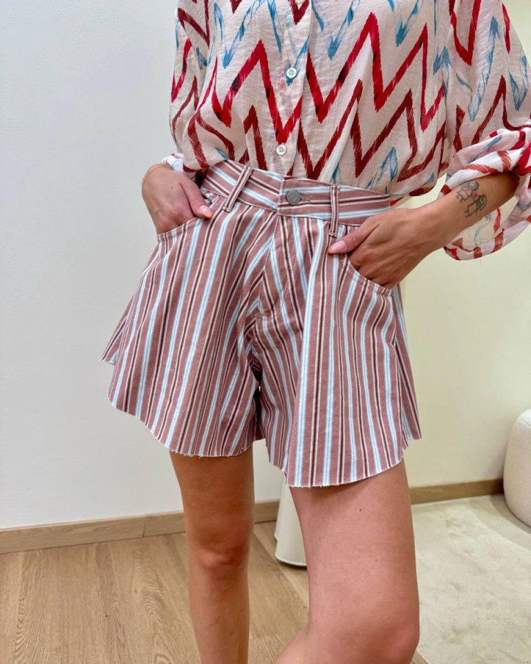 Short farfalla righe blush HaveOne Shop Online Short farfalla righe blush HaveOne