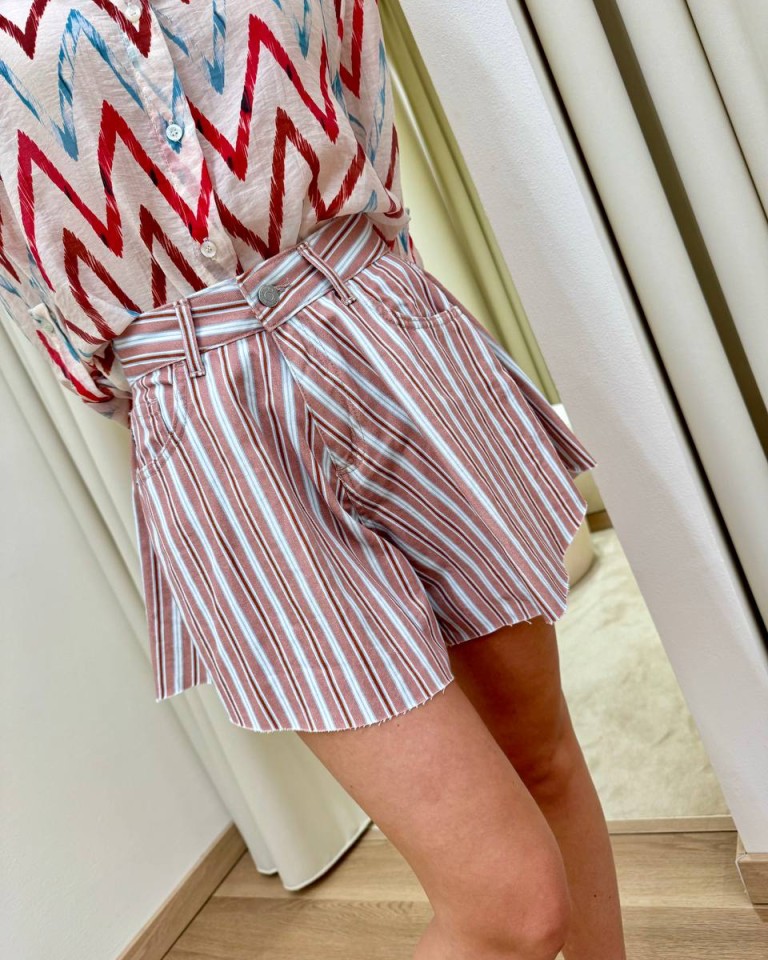 Short farfalla righe blush HaveOne Shop Online Short farfalla righe blush HaveOne