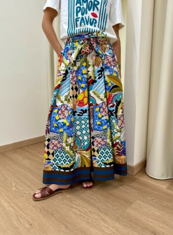 Shop Online Gonna midi fantasia multicolor Souvenir