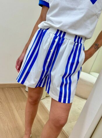 Shop Online Shorts bianchi righe blu Vicolo