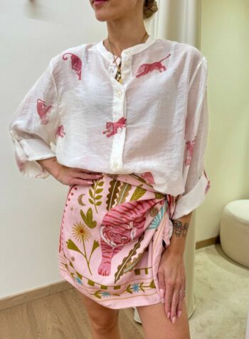 Shop Online Camicia ampia coreana burro fantasia tigre HaveOne
