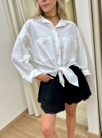 Shop Online Camicia over in cotone leggero bianca HaveOne