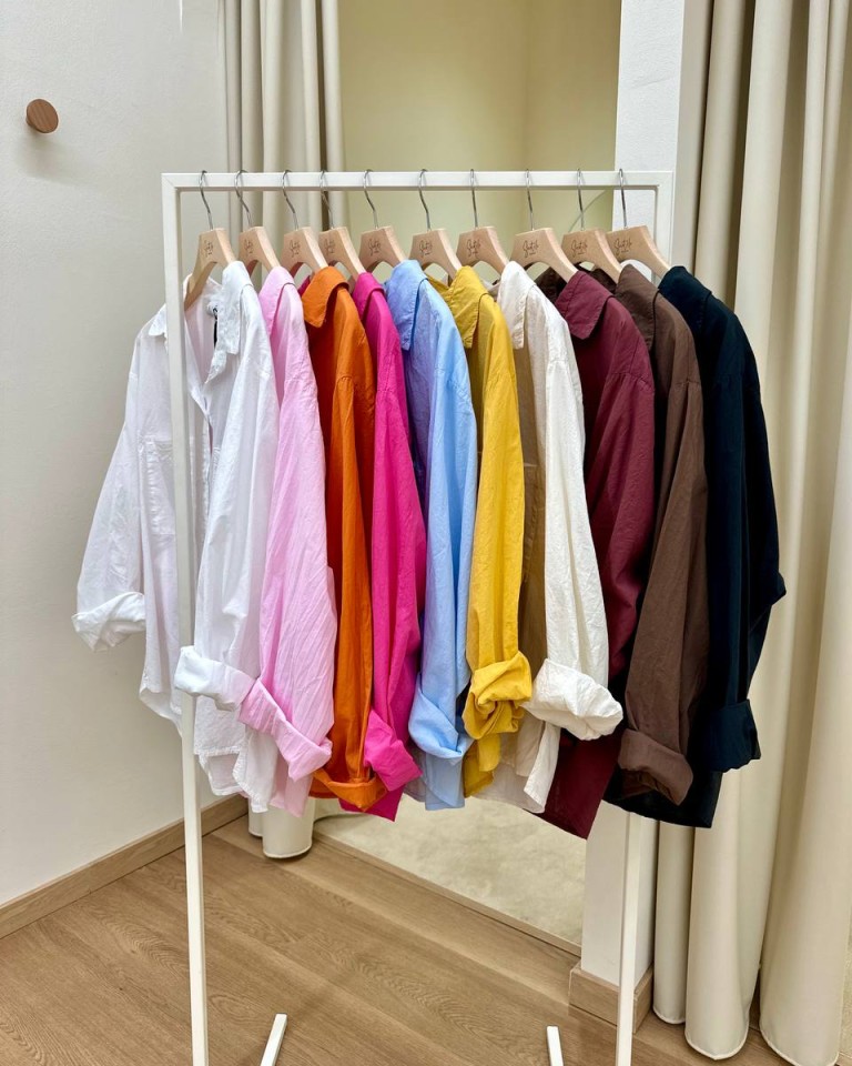 Camicia over in cotone leggero burro HaveOne Shop Online Camicia over in cotone leggero burro HaveOne