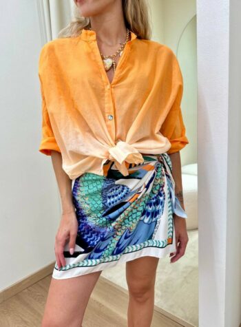Shop Online Camicia coreana sfumata arancio HaveOne
