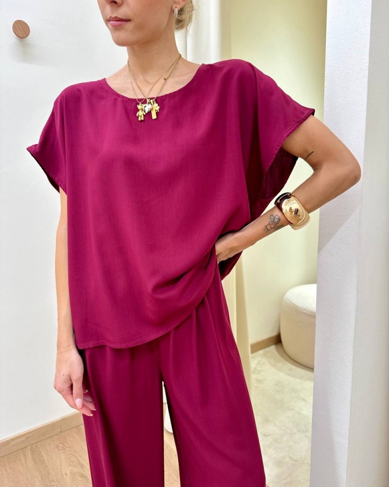 Blusa in viscosa smanicata india HaveOne Shop Online Blusa in viscosa smanicata india HaveOne