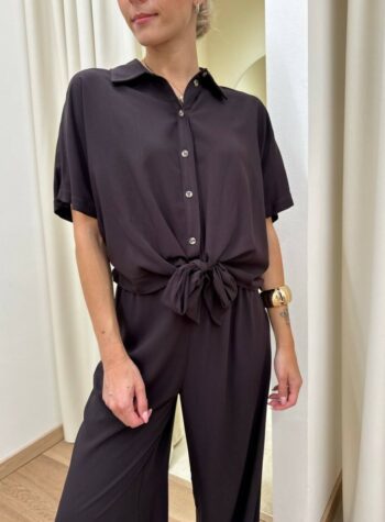 Shop Online Camicia in viscosa con nodo moro HaveOne