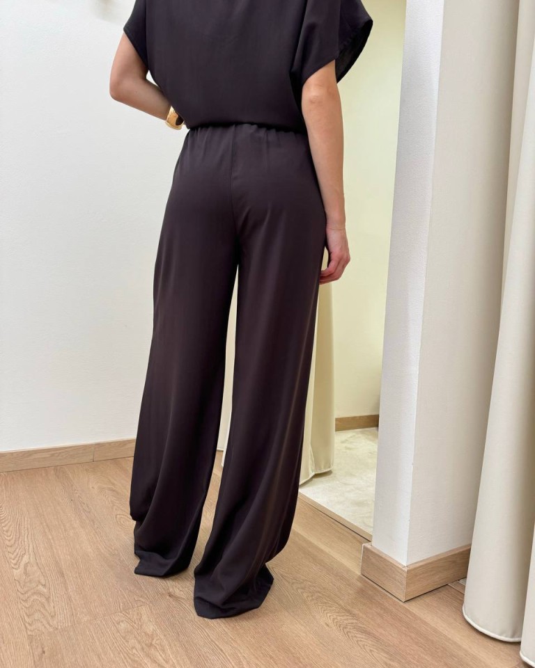 Pantalone in viscosa ampio moro HaveOne Shop Online Pantalone in viscosa ampio moro HaveOne