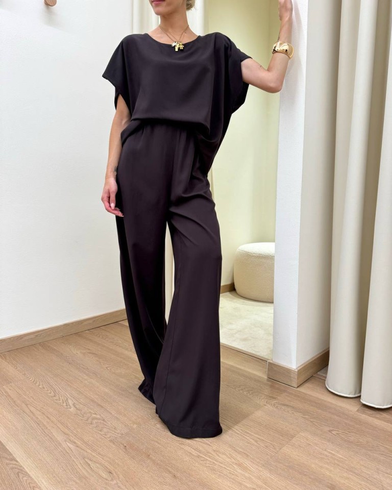 Blusa in viscosa smanicata moro HaveOne Shop Online Blusa in viscosa smanicata moro HaveOne