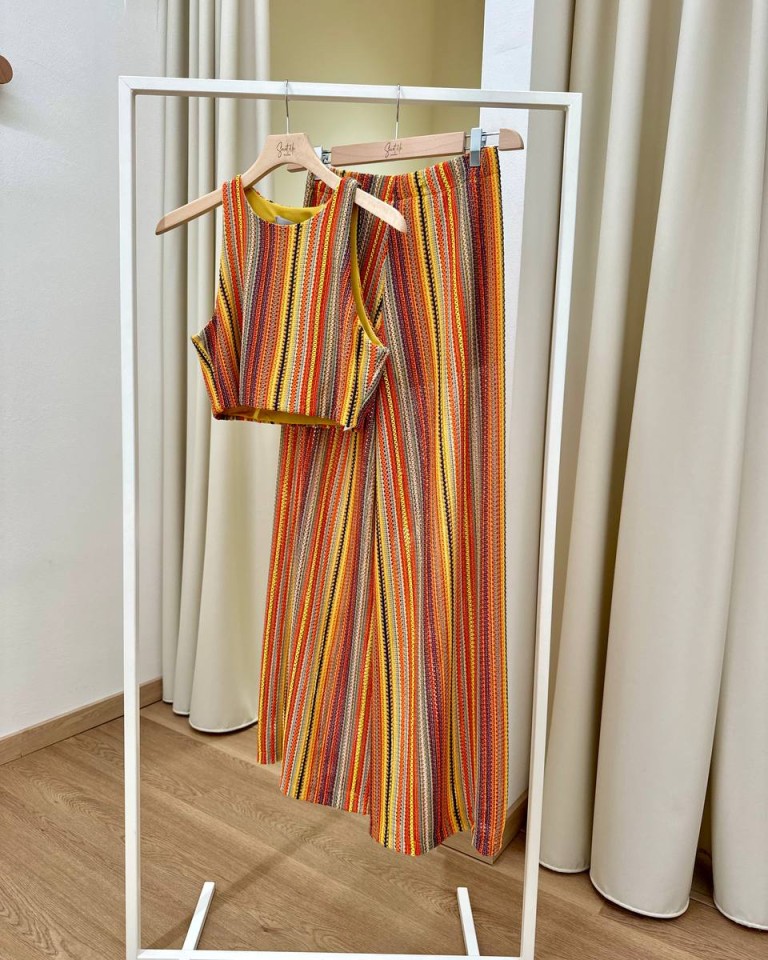 Pantalone palazzo crochet multicolor HaveOne Shop Online Pantalone palazzo crochet multicolor HaveOne