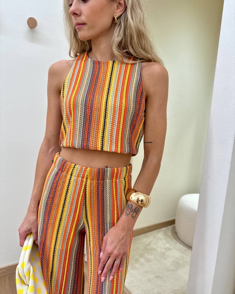 Top crop crochet multicolor HaveOne Shop Online Top crop crochet multicolor HaveOne