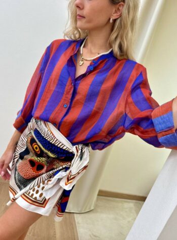 Shop Online Camicia coreana righe india e blu HaveOne