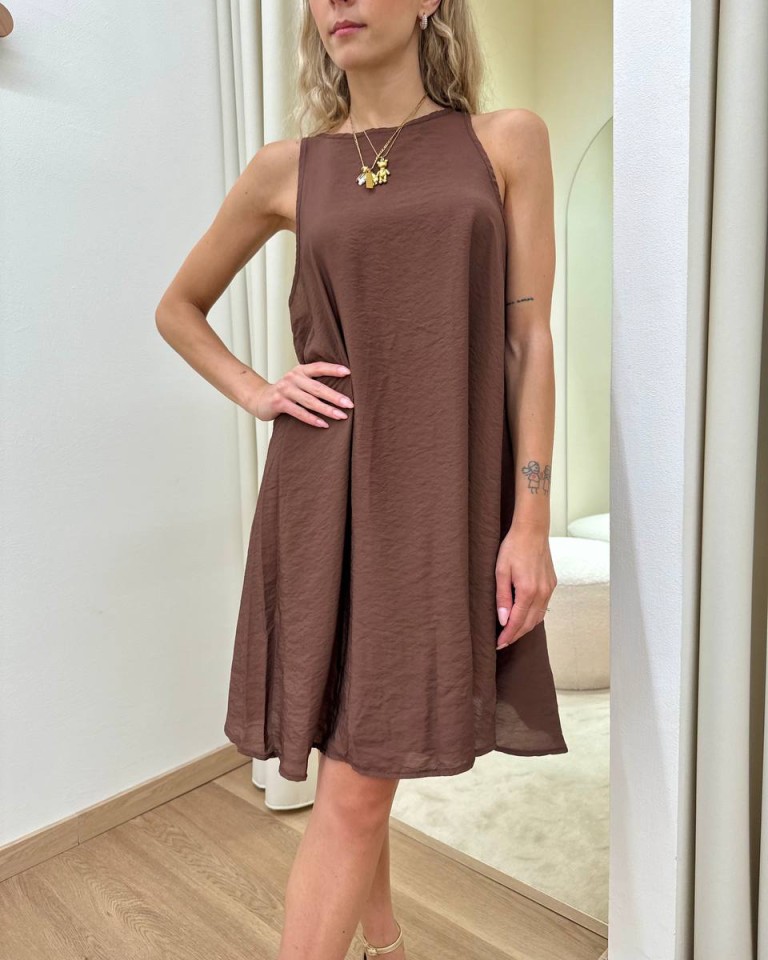 Vestito corto vogatore moro Tensione In Shop Online Vestito corto vogatore moro Tensione In