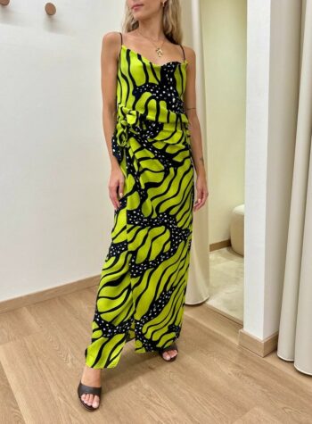 Shop Online Gonna pareo lunga fantasia farfalla verde e nera HaveOne