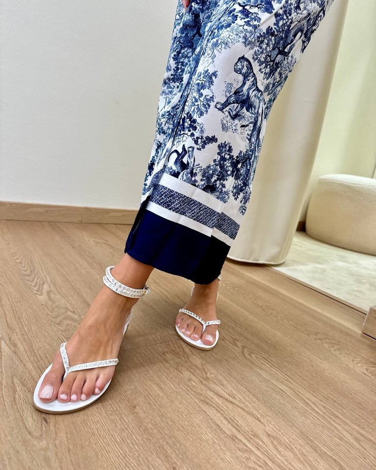 Gonna pareo lunga tigri bianca e blu Tensione In Shop Online Gonna pareo lunga tigri bianca e blu Tensione In