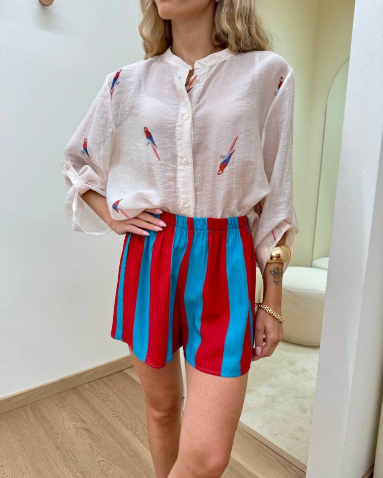 Short righe india e ottanio HaveOne Shop Online Short righe india e ottanio HaveOne