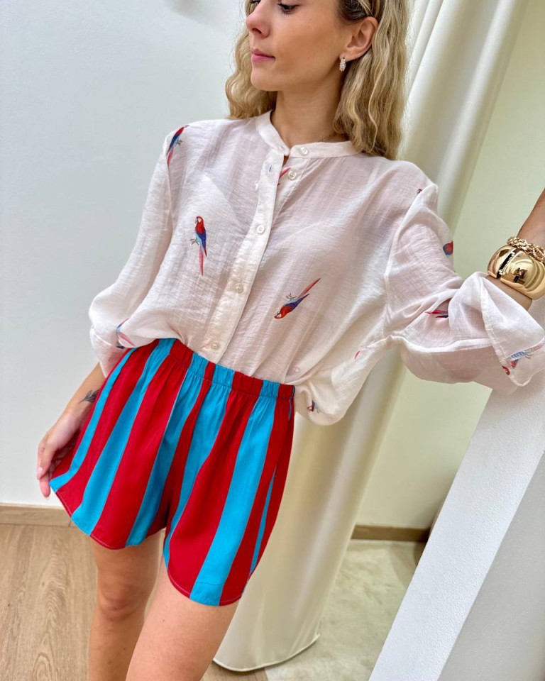 Short righe india e ottanio HaveOne Shop Online Short righe india e ottanio HaveOne