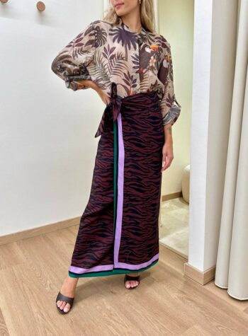 Shop Online Gonna pareo lunga fantasia zebra india HaveOne
