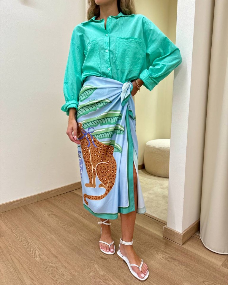 Camicia over in cotone leggero acqua marina HaveOne Shop Online Camicia over in cotone leggero acqua marina HaveOne