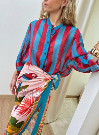 Shop Online Camicia coreana righe india e ottanio HaveOne