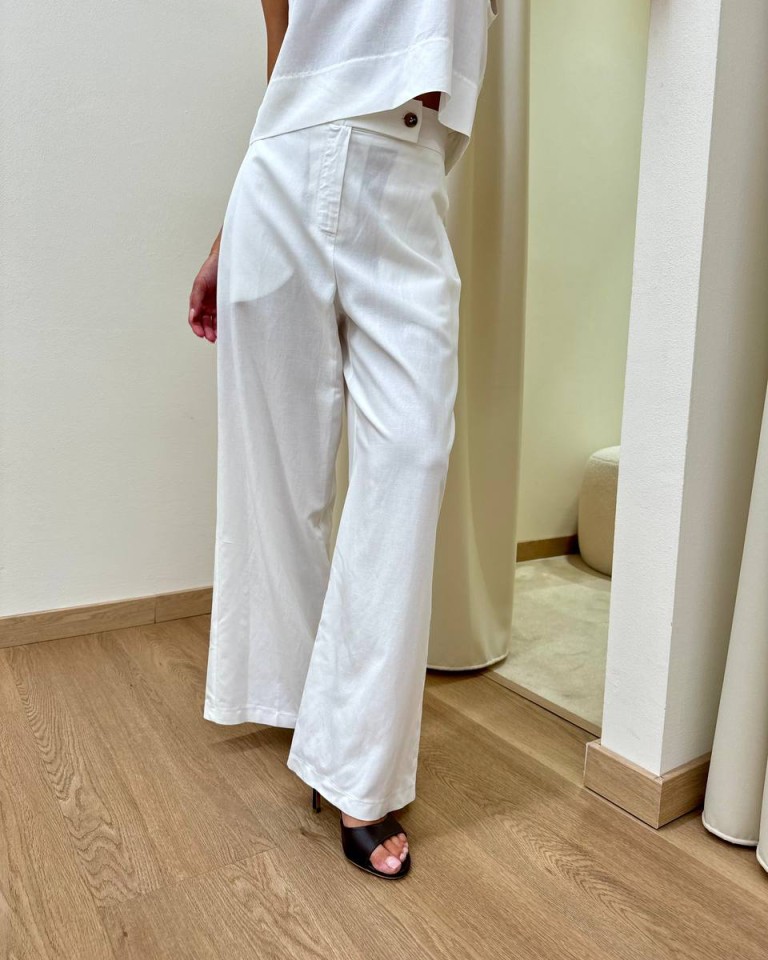 Completo misto lino panna Tensione In Shop Online Completo misto lino panna Tensione In