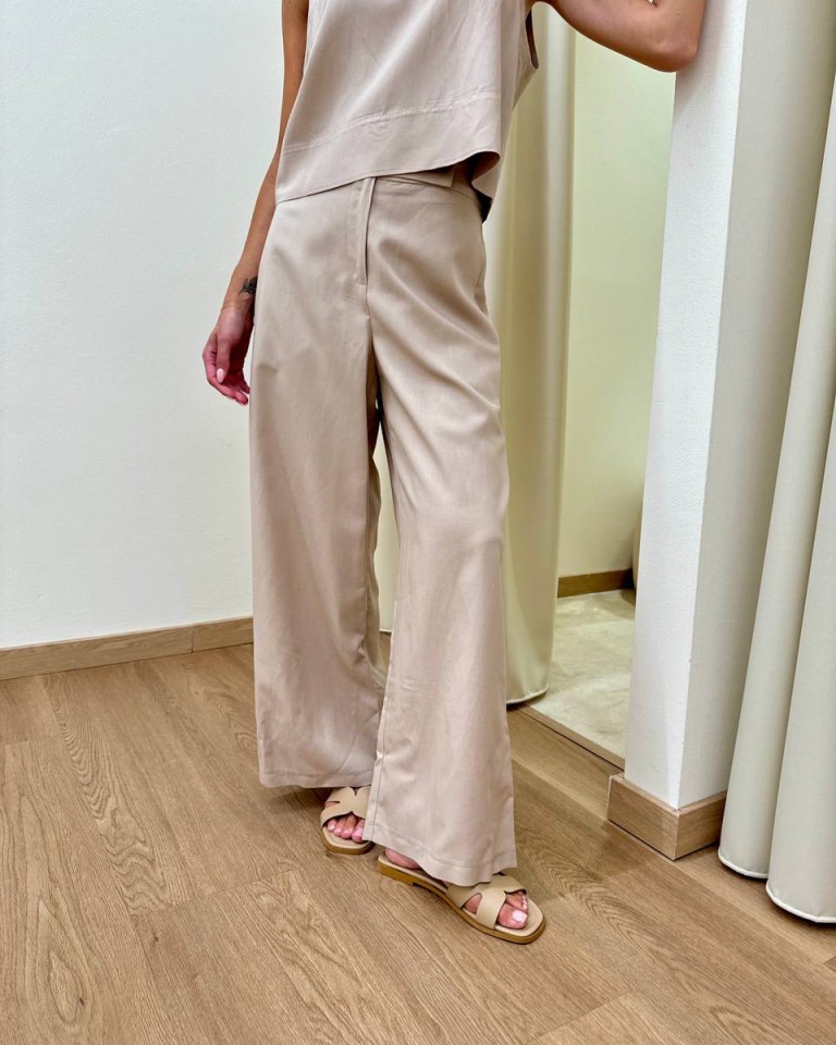 Completo misto lino beige Tensione In Shop Online Completo misto lino beige Tensione In