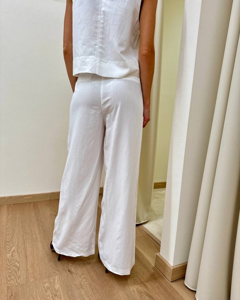 Completo misto lino panna Tensione In Shop Online Completo misto lino panna Tensione In