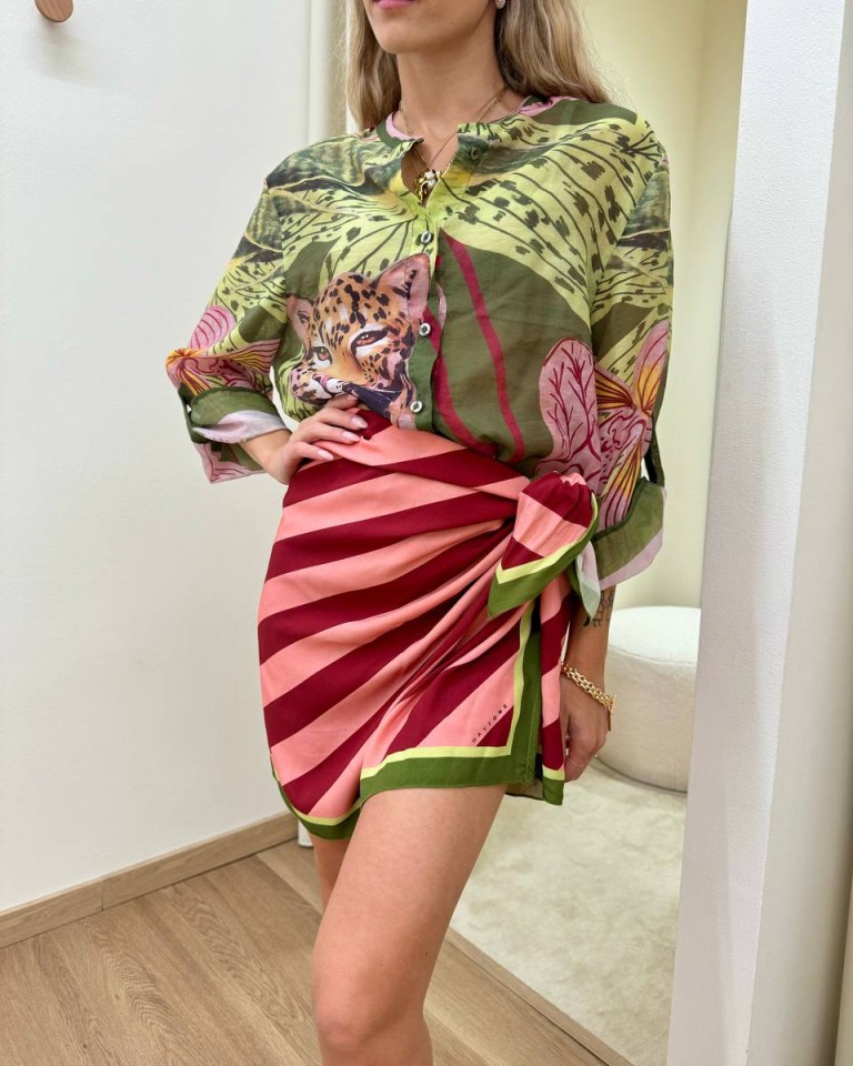 PRE ORDINE gonna pareo corta riga rosa rossa HaveOne Shop Online PRE ORDINE gonna pareo corta riga rosa rossa HaveOne