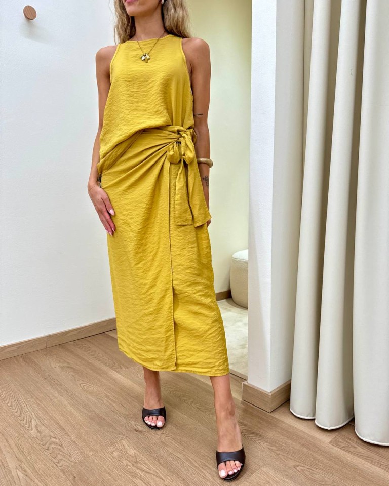 Top vogatore senape Tensione In Shop Online Top vogatore senape Tensione In