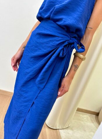 Shop Online Gonna pareo midi blu Tensione In