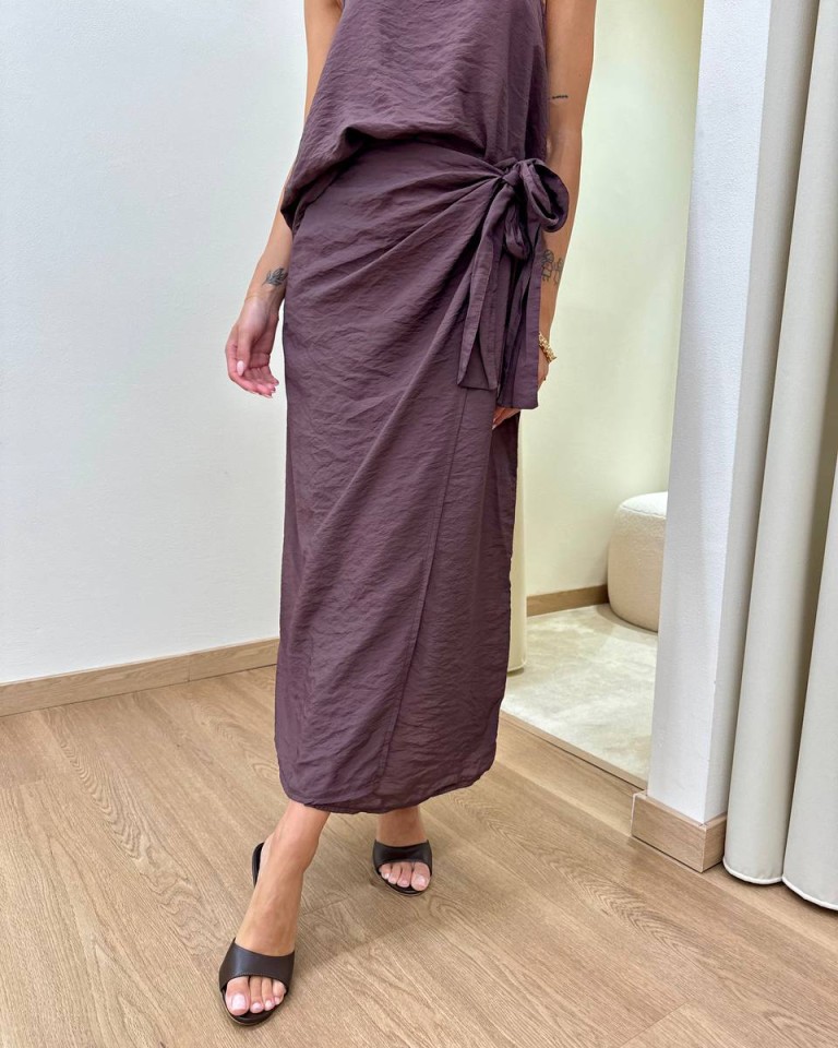 Gonna pareo midi fico Tensione In Shop Online Gonna pareo midi fico Tensione In