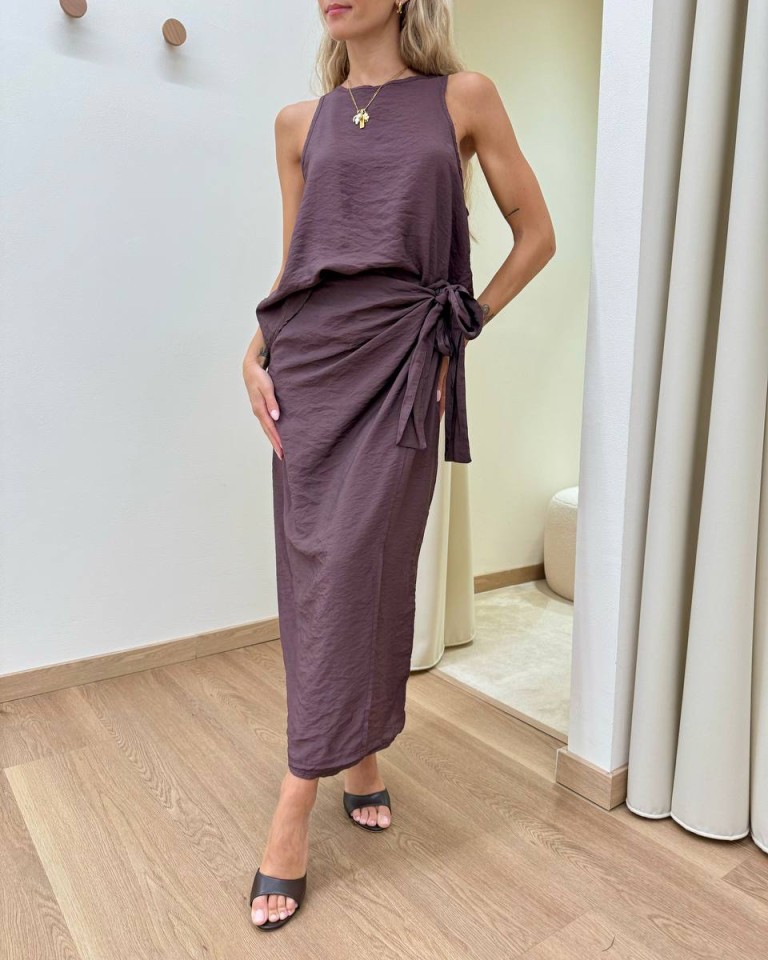 Gonna pareo midi fico Tensione In Shop Online Gonna pareo midi fico Tensione In