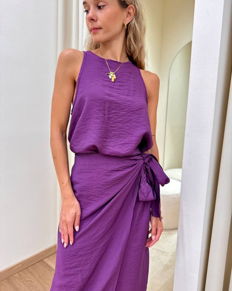 Top vogatore viola Tensione In Shop Online Top vogatore viola Tensione In
