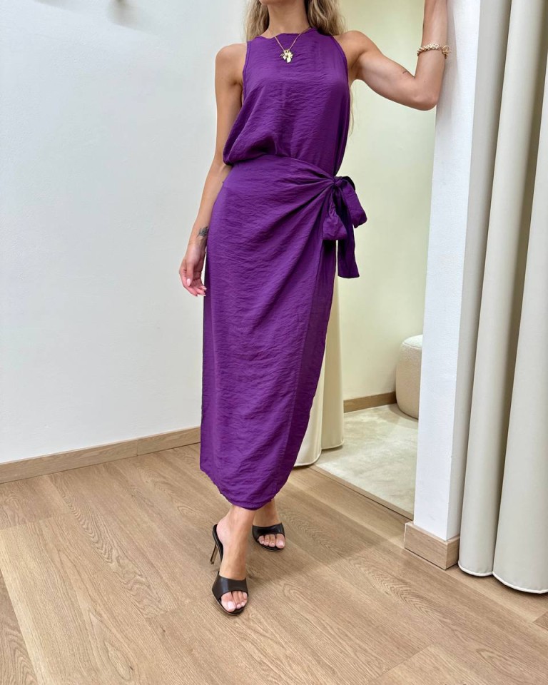 Gonna pareo midi viola Tensione In Shop Online Gonna pareo midi viola Tensione In