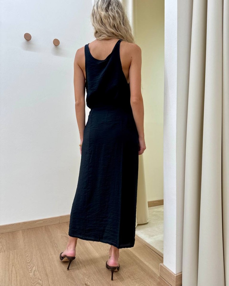 Top vogatore nero Tensione In Shop Online Top vogatore nero Tensione In