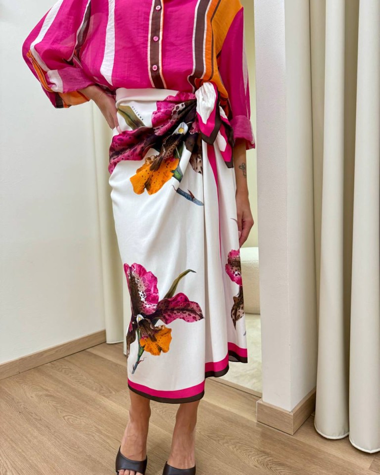 Gonna pareo lunga fiore moro e fucsia HaveOne Shop Online Gonna pareo lunga fiore moro e fucsia HaveOne